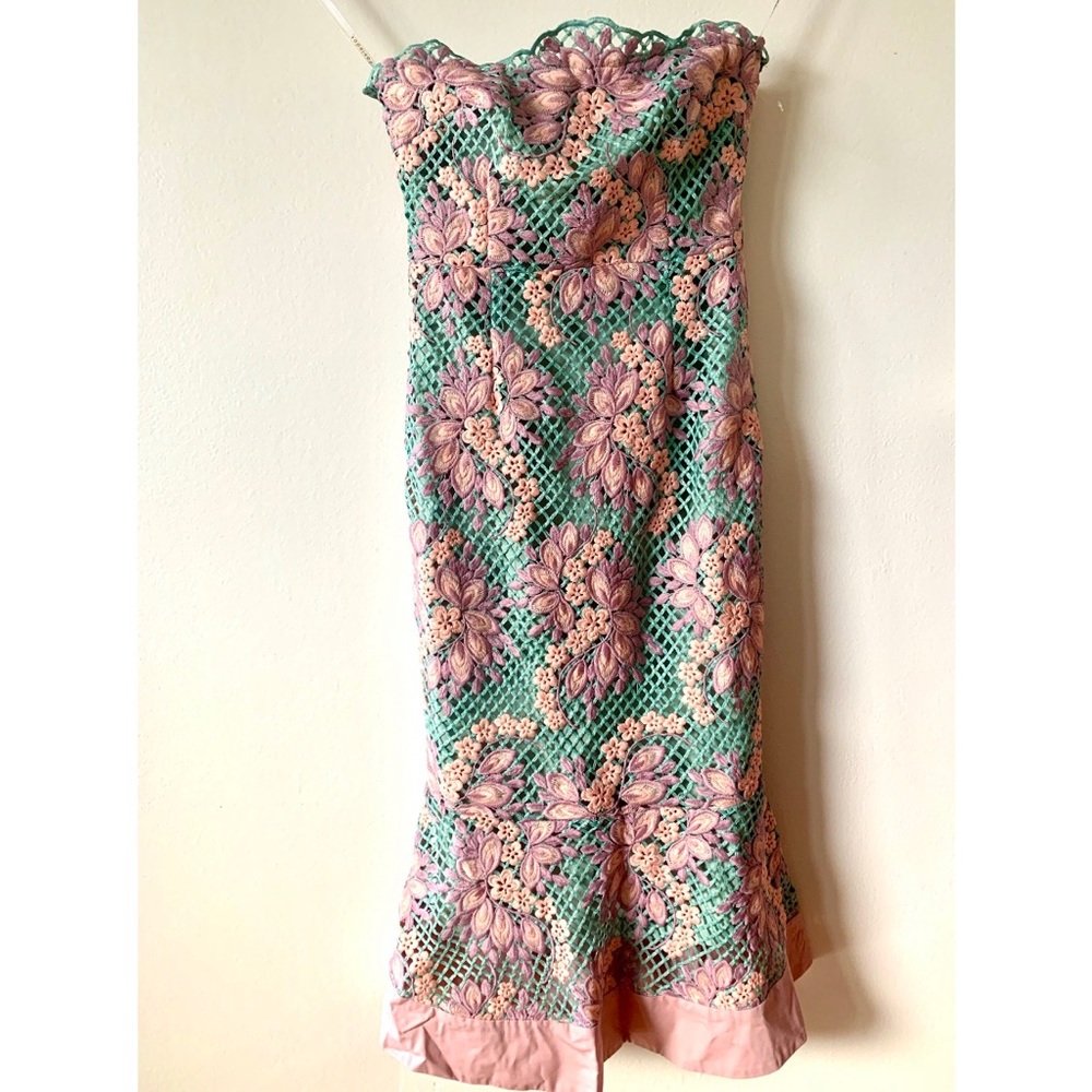 Strapless Lace Dress